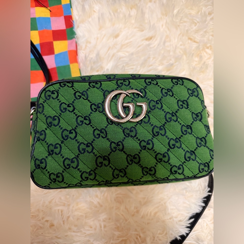 Authentic Like New Gucci Marmont GG Camera Canvas Crossbody - Picture 13 of 16